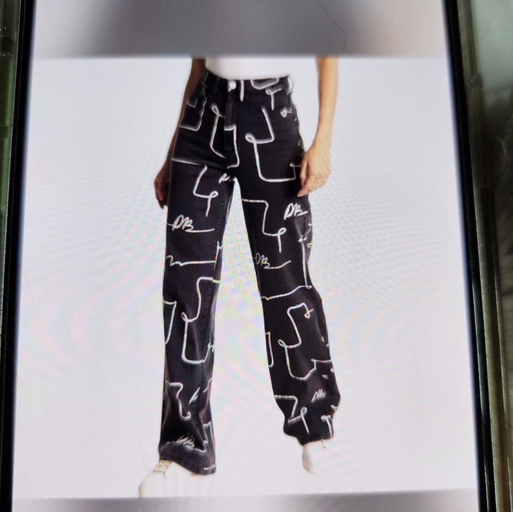 Danielle Bernstein X Weworewhat High rise stretch jeans